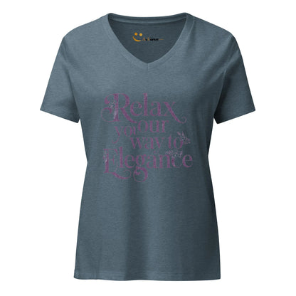 Women’s Relaxed V-Neck T-Shirt | Relax Your Way To Elegnce - AwRans Clothing