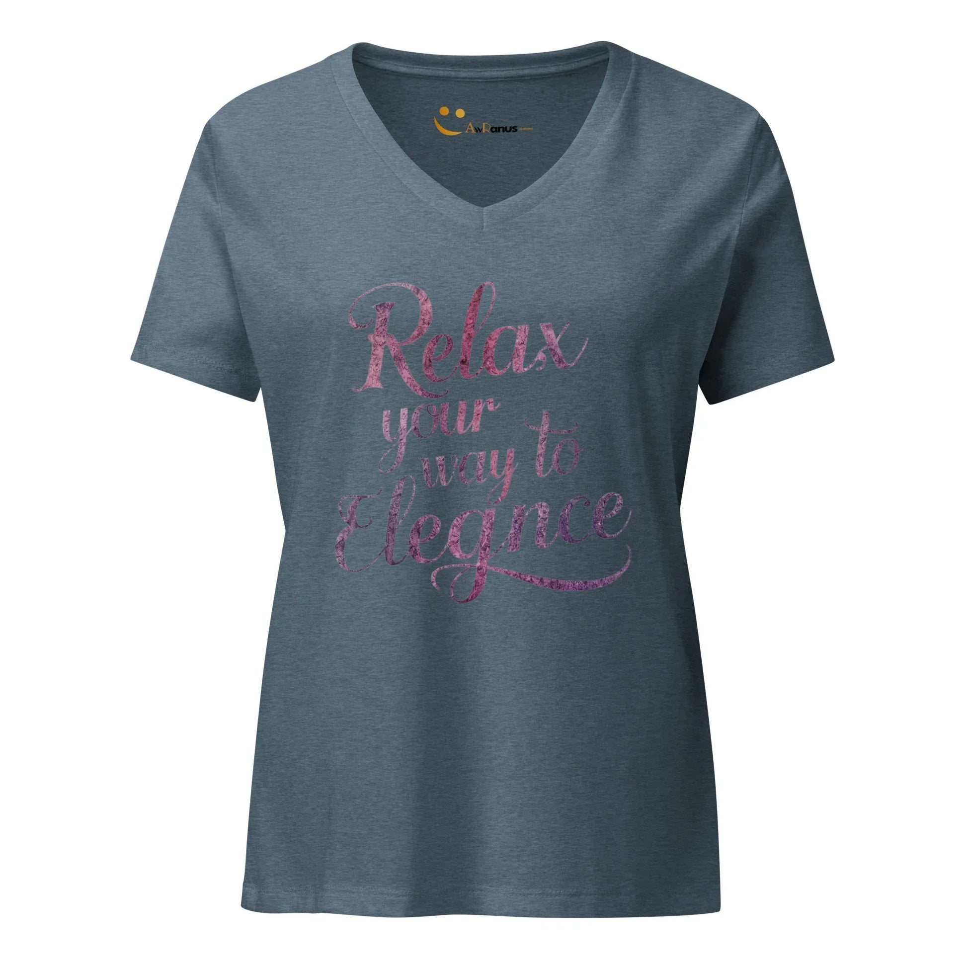 Women’s Relaxed V-Neck T-Shirt | Relax Your Way To Elegnce - AwRans Clothing