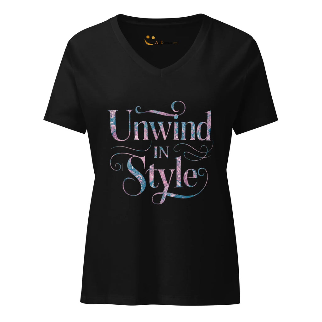 Women’s Relaxed V-Neck T-Shirt | Unwind In Style - AwRans Clothing
