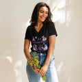 Women’s Relaxed V-Neck T-Shirt | V For Versatility,For Vibe - AwRans Clothing
