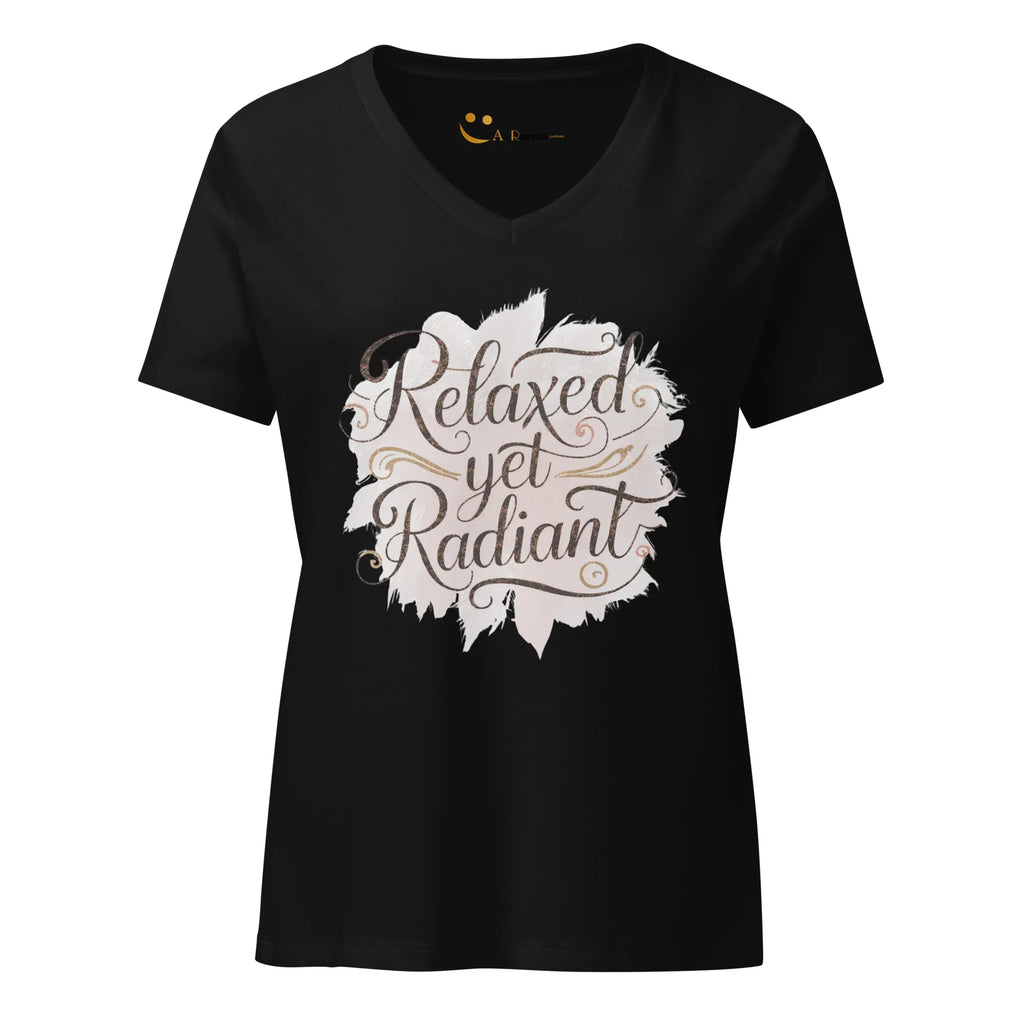 Women’s Relaxed V-Neck T-Shirt | Relaxed Yet Radiant - AwRans Clothing