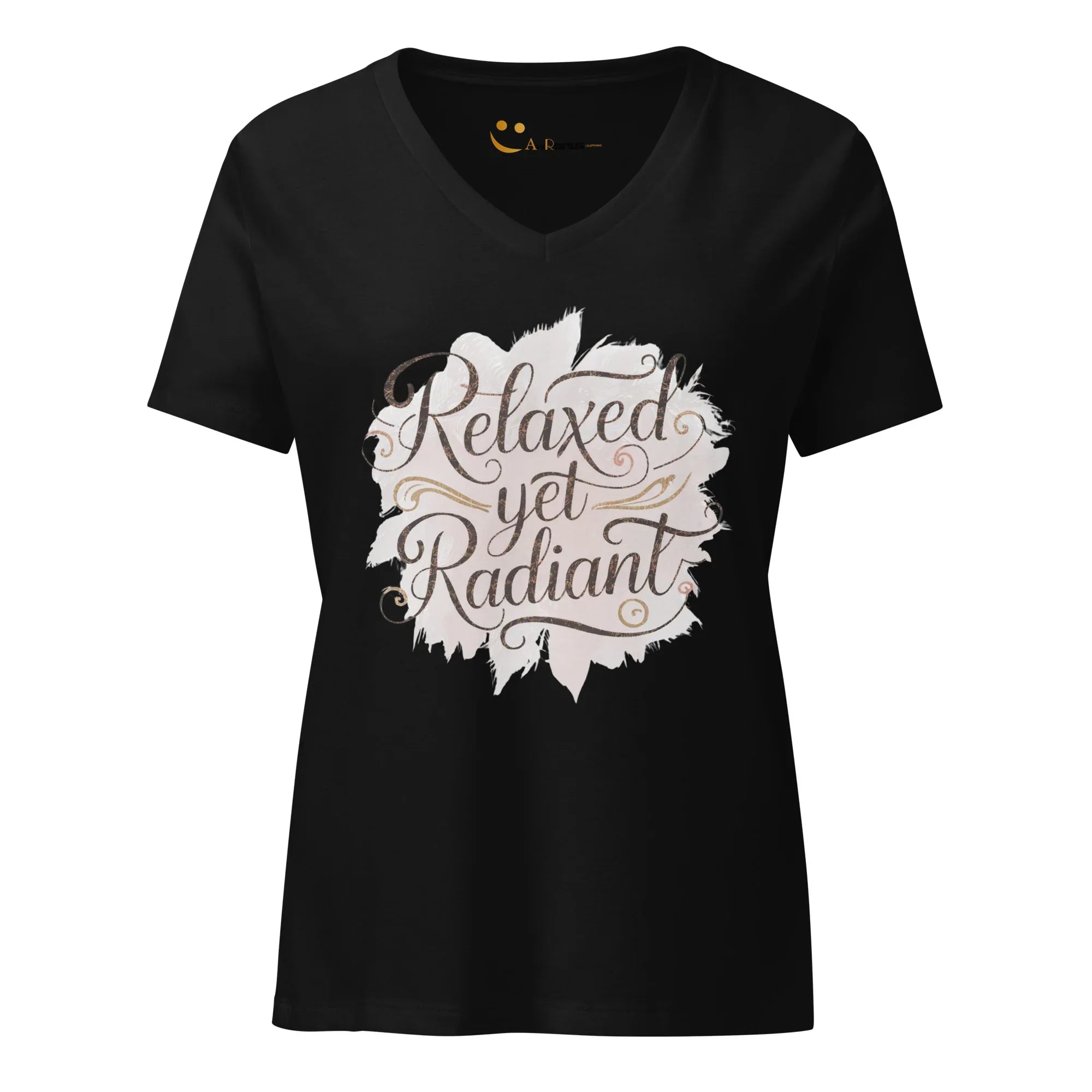 Women’s Relaxed V-Neck T-Shirt | Relaxed Yet Radiant - AwRans Clothing