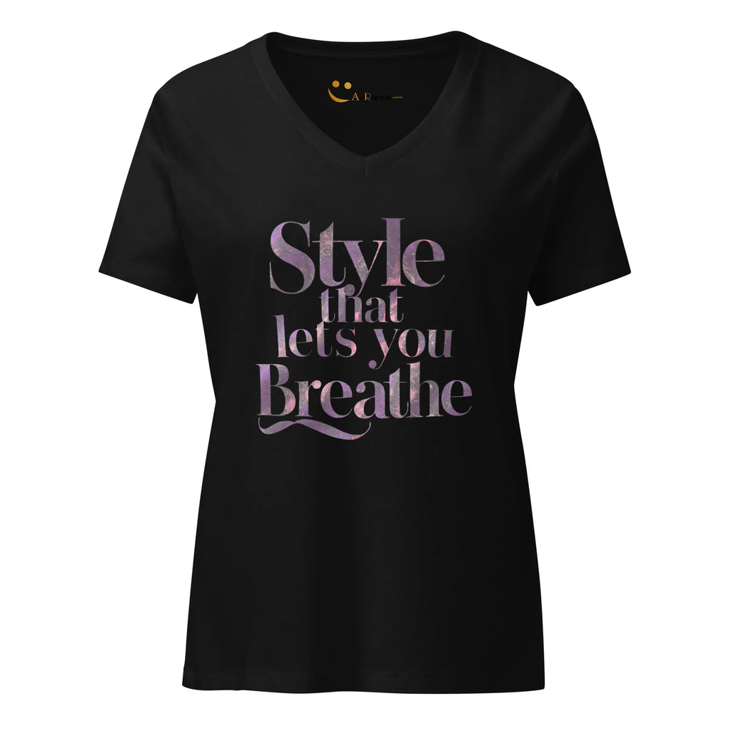 Women’s Relaxed V-Neck T-Shirt | Style That Lets You Breathe - AwRans Clothing