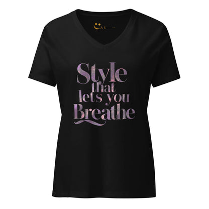 Women’s Relaxed V-Neck T-Shirt | Style That Lets You Breathe - AwRans Clothing