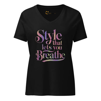 Women’s Relaxed V-Neck T-Shirt | Style That Lets You Breathe - AwRans Clothing