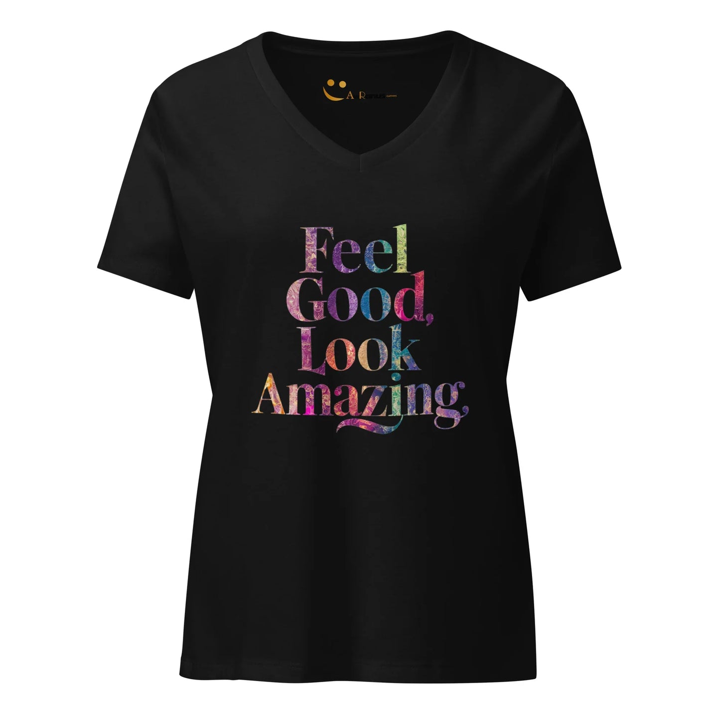 Women’s Relaxed V-Neck T-Shirt | Feel Good Look Amazing - AwRans Clothing