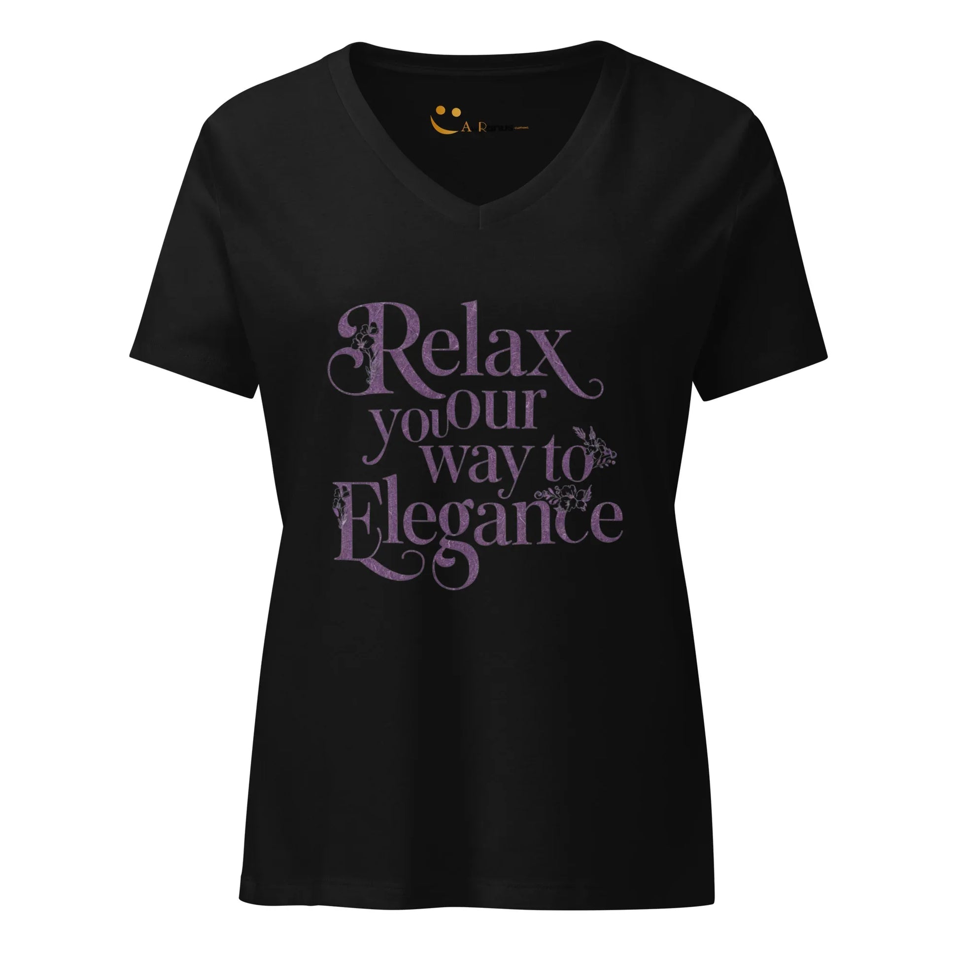 Women’s Relaxed V-Neck T-Shirt | Relax Your Way To Elegnce - AwRans Clothing