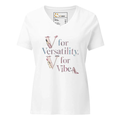 Women’s Relaxed V-Neck T-Shirt | V For Versatility,For Vibe - AwRans Clothing