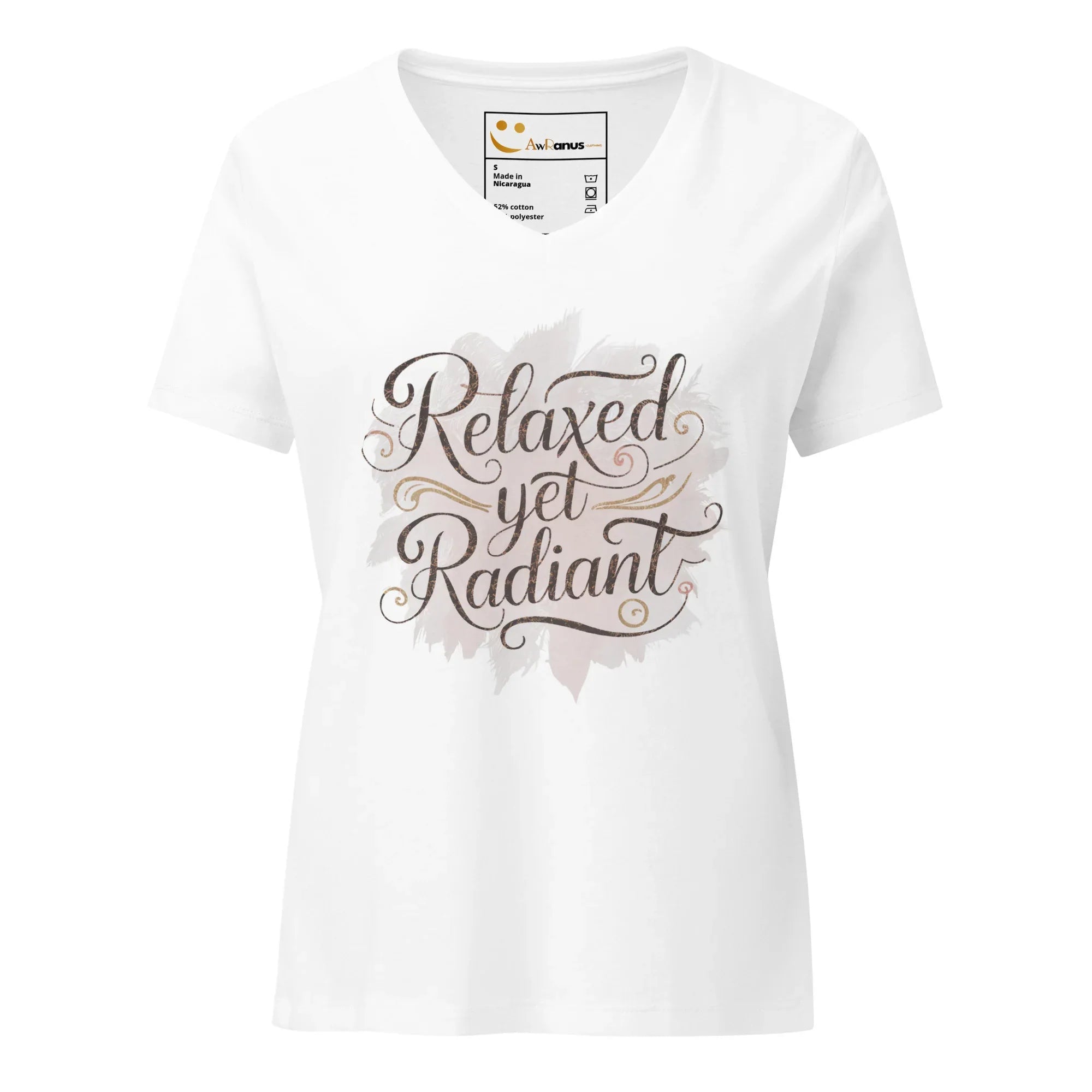 Women’s Relaxed V-Neck T-Shirt | Relaxed Yet Radiant - AwRans Clothing