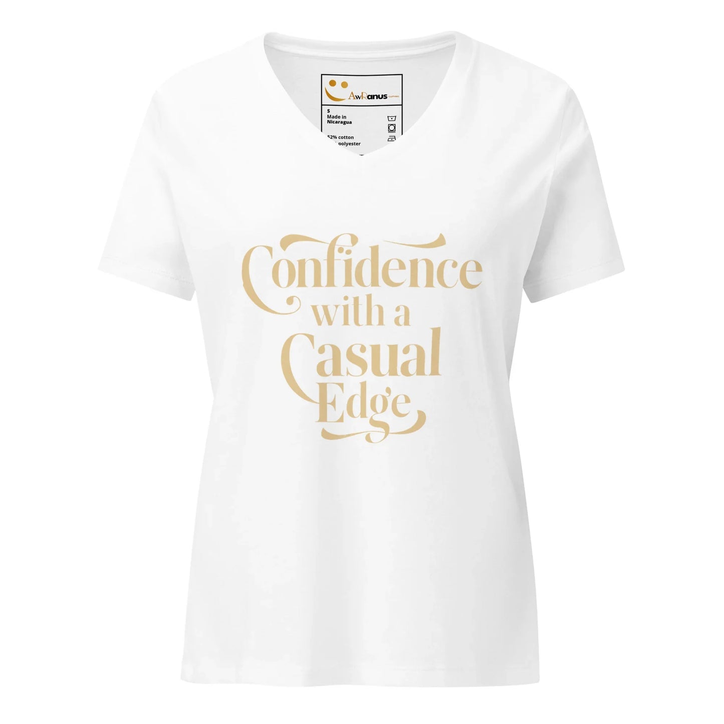 Women’s Relaxed V-Neck T-Shirt | Confidence With A Casual Edge - AwRans Clothing