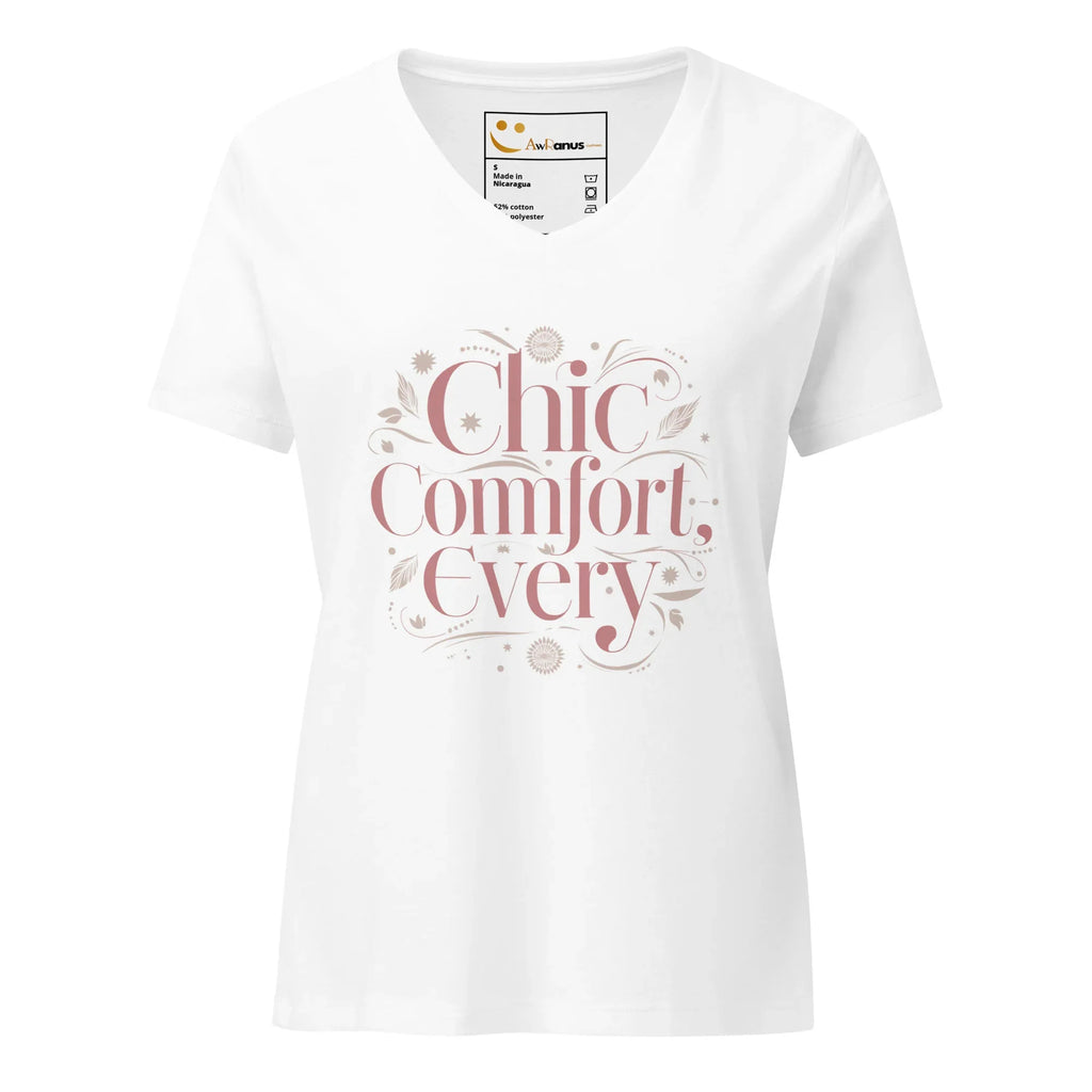 Women’s Relaxed V-Neck T-Shirt | Chic Comfort Every - AwRans Clothing