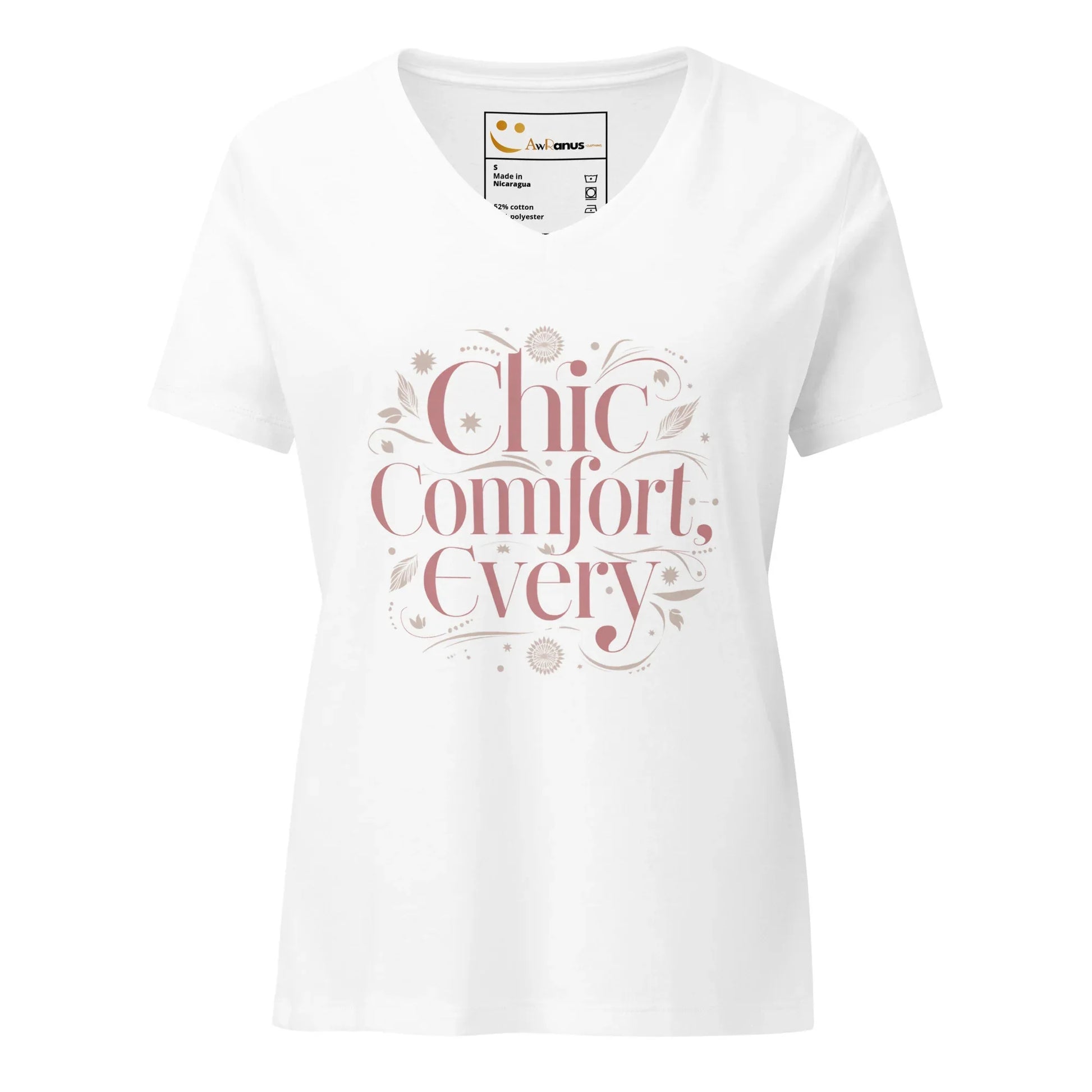 Women’s Relaxed V-Neck T-Shirt | Chic Comfort Every - AwRans Clothing