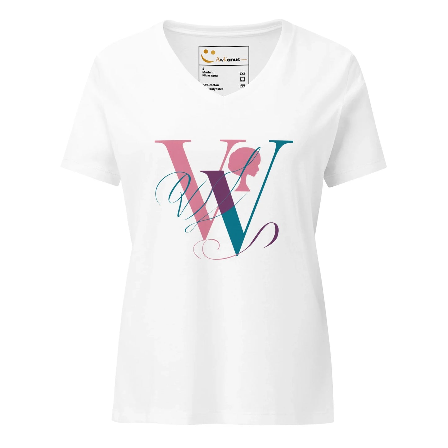 Women’s Relaxed V-Neck T-Shirt | W - AwRans Clothing