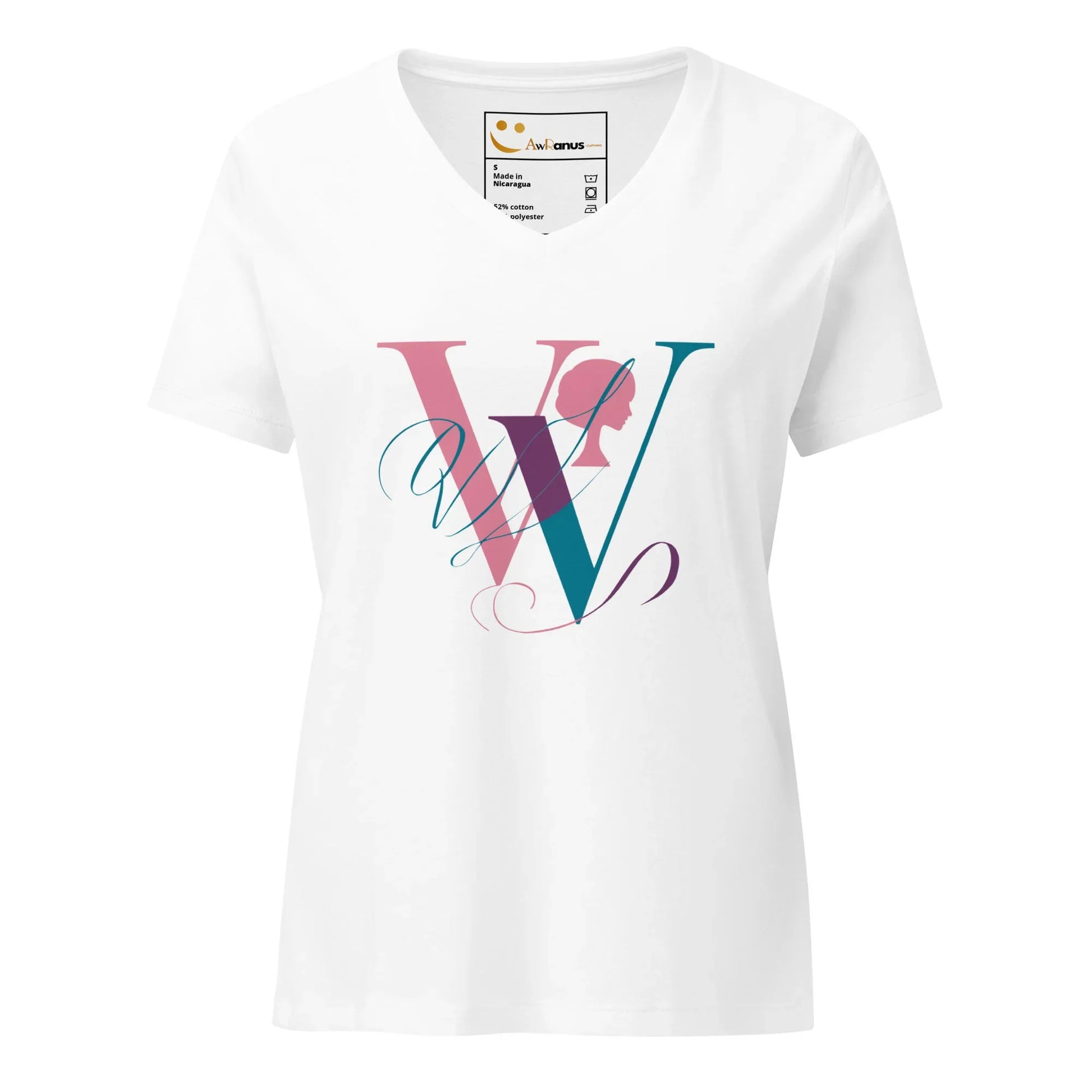 Women’s Relaxed V-Neck T-Shirt | W - AwRans Clothing