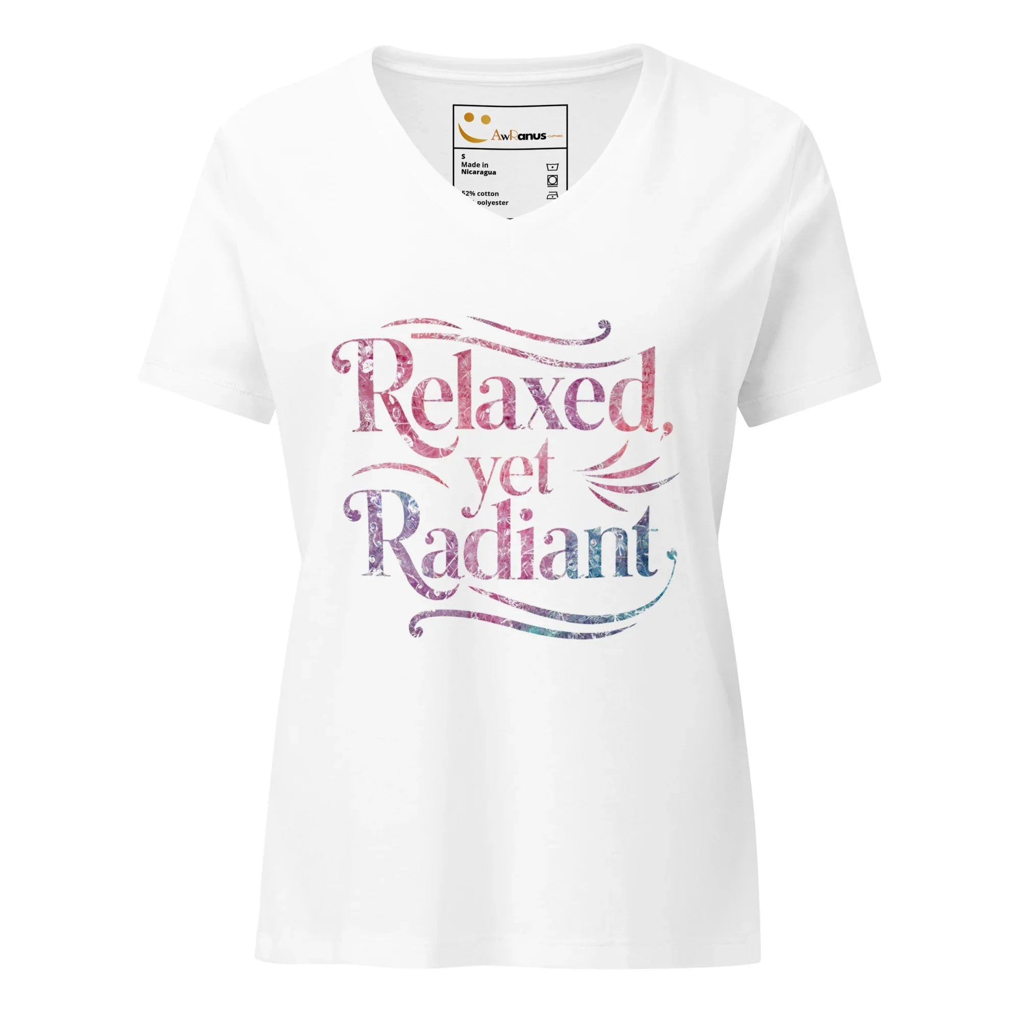 Women’s Relaxed V-Neck T-Shirt | Relaxed Yet Radiant - AwRans Clothing