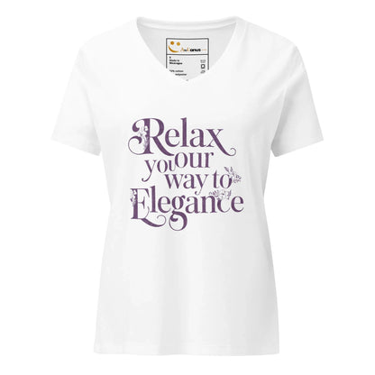 Women’s Relaxed V-Neck T-Shirt | Relax Your Way To Elegnce - AwRans Clothing