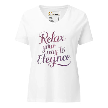Women’s Relaxed V-Neck T-Shirt | Relax Your Way To Elegnce - AwRans Clothing
