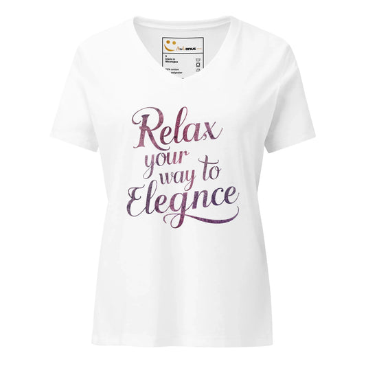 Women’s Relaxed V-Neck T-Shirt | Relax Your Way To Elegnce - AwRans Clothing