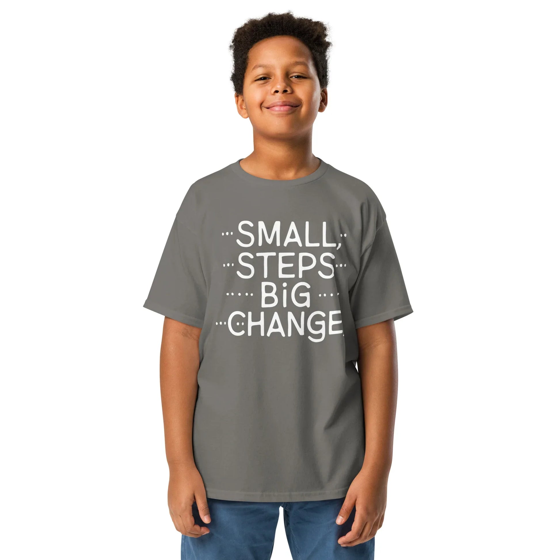 Youth Classic Tee | Small Steps Big Changes - AwRans Clothing