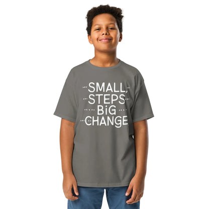 Youth Classic Tee | Small Steps Big Changes - AwRans Clothing
