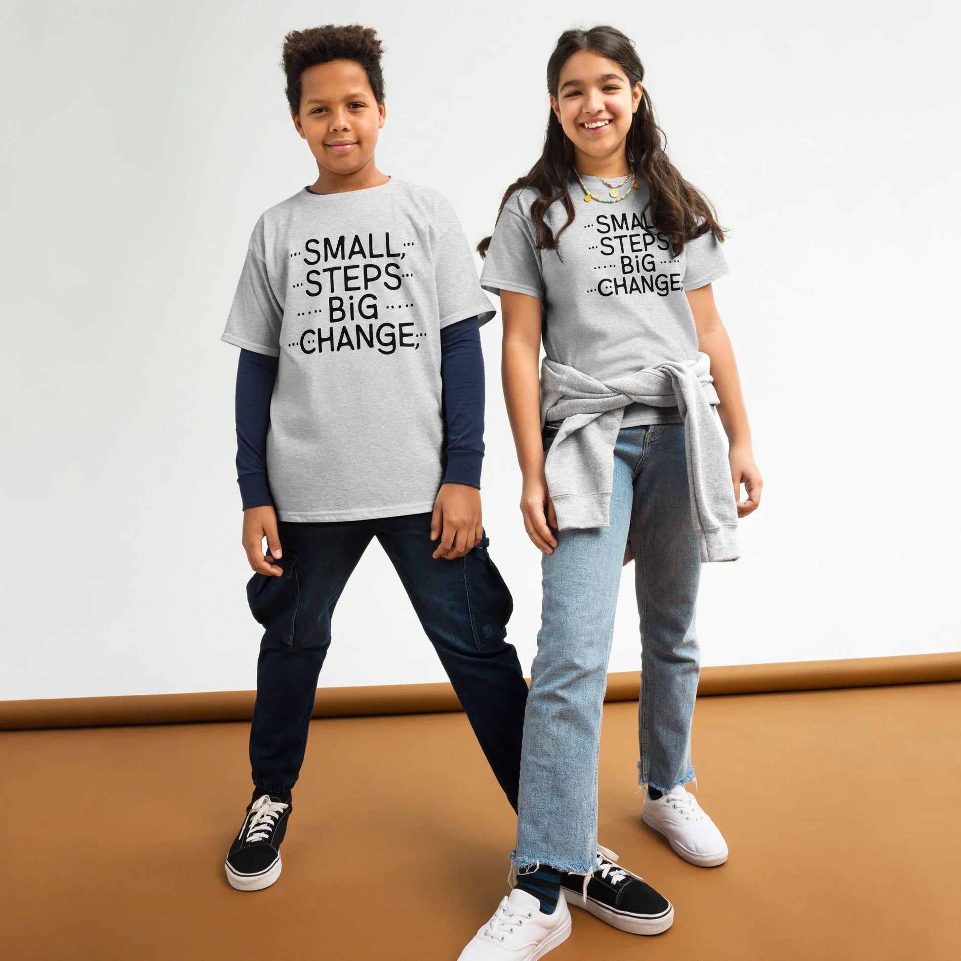 Youth Classic Tee | Small Steps Big Changes - AwRans Clothing