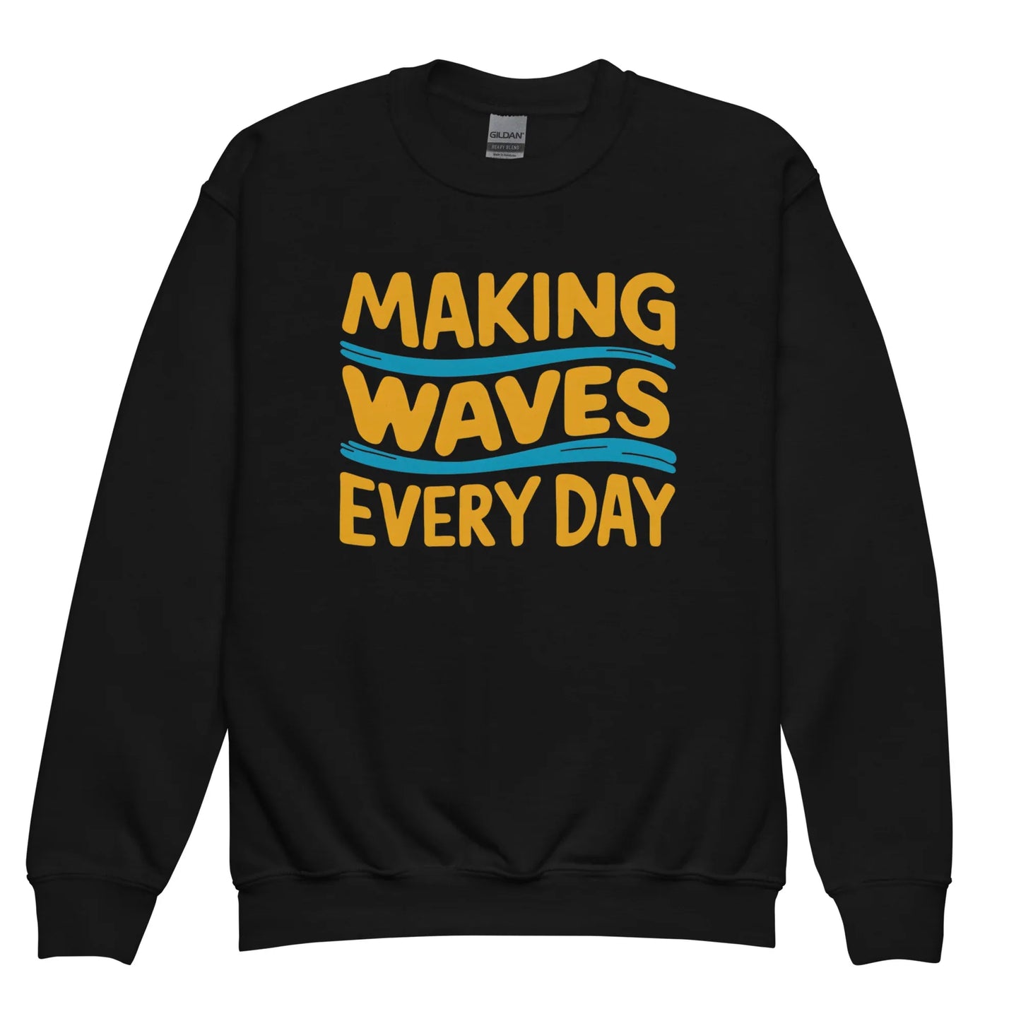 Making Waves Everyday | Youth Crewneck Sweatshirt - AwRans Clothing