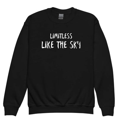 Limitless Like The Sky | Youth Crewneck Sweatshirt - AwRans Clothing