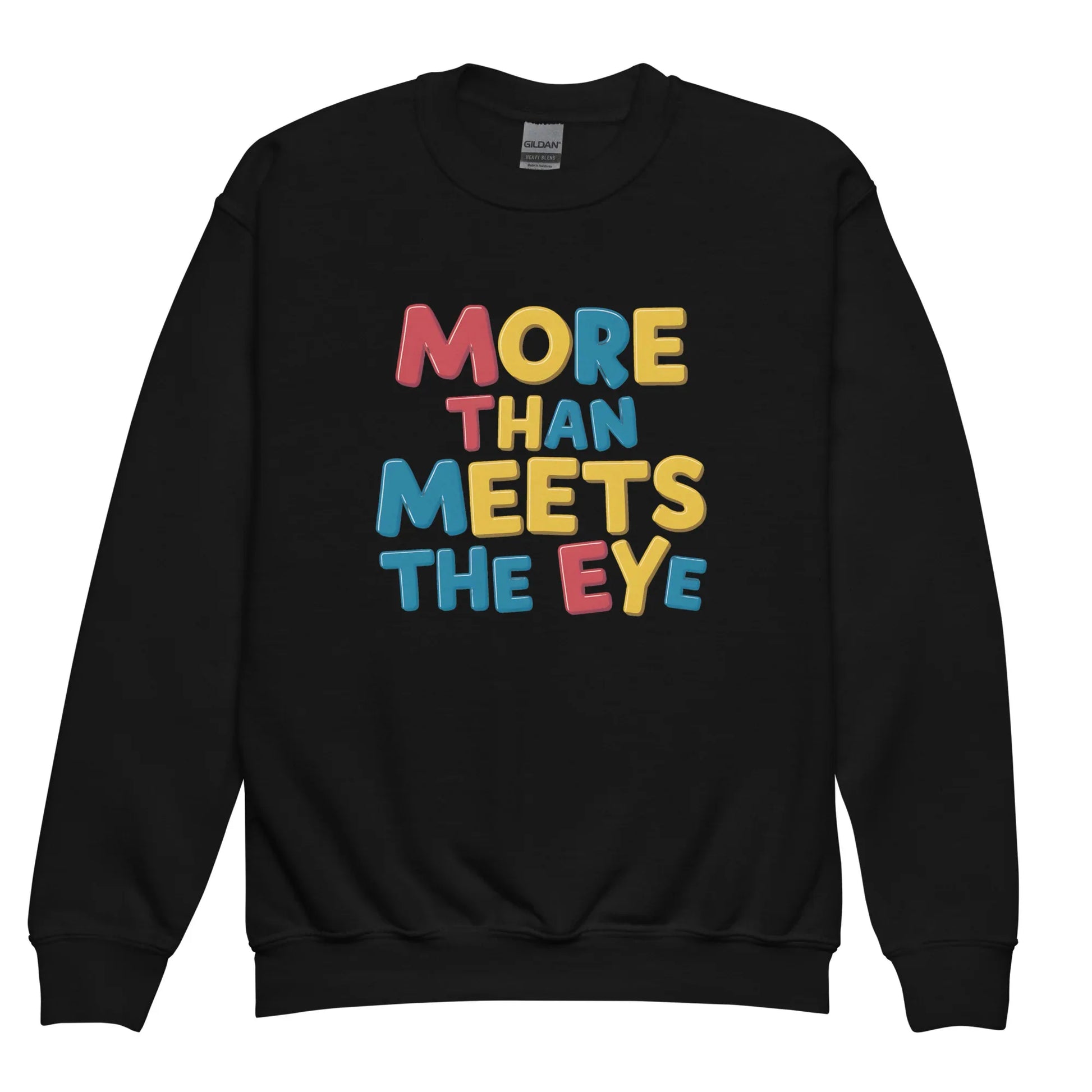More Than Meets The Eye | Youth Crewneck Sweatshirt - AwRans Clothing