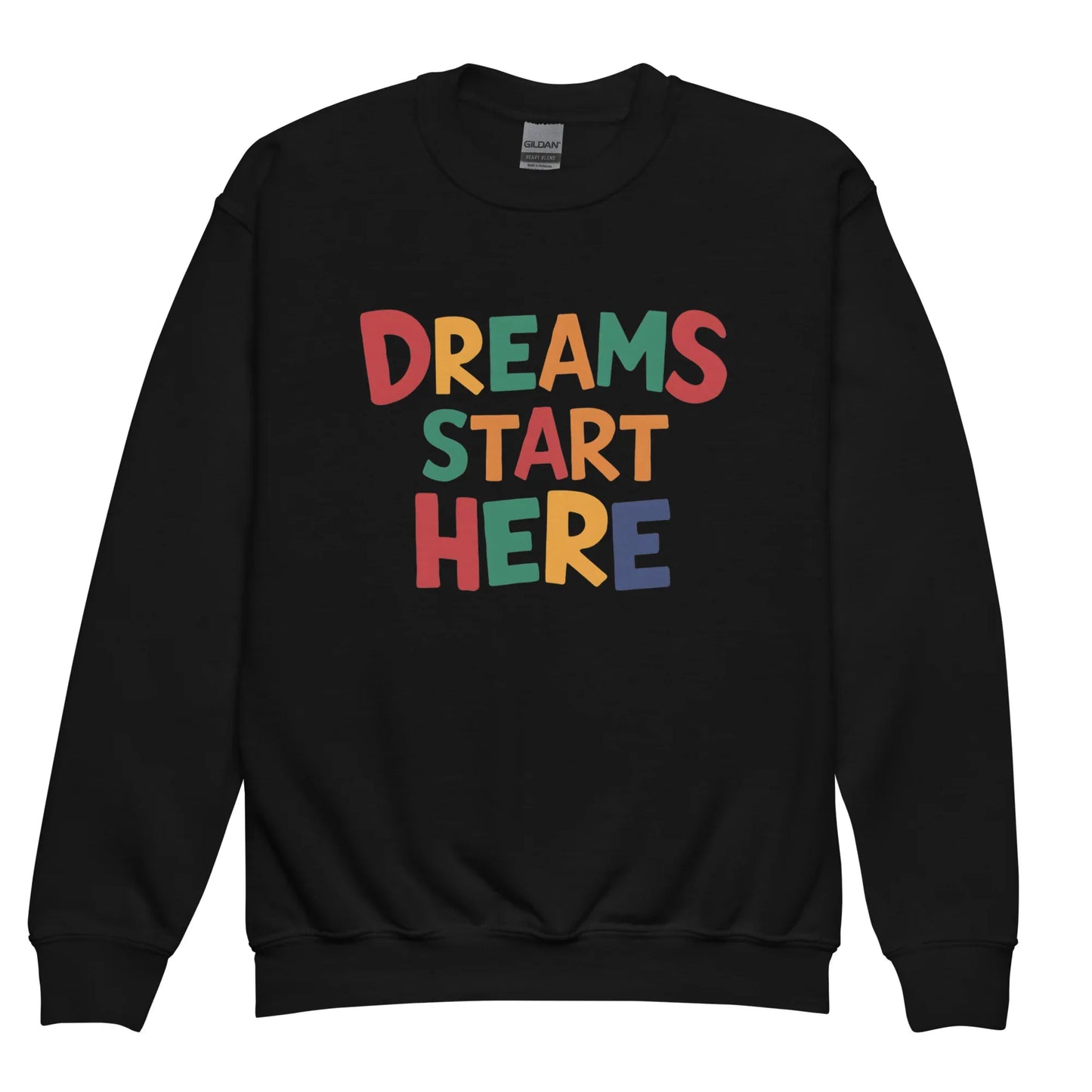 Dreams Start Here | Youth Crewneck Sweatshirt - AwRans Clothing