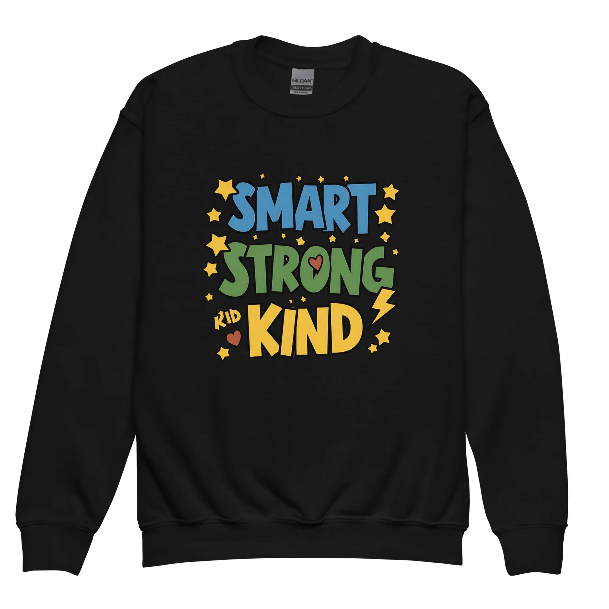 Smart, Strong And Kind | Youth Crewneck Sweatshirt - AwRans Clothing