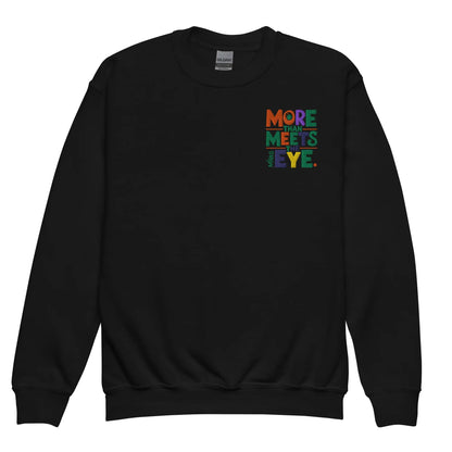 More Than Meets Eye | Youth Crewneck Embroidered Sweatshirt - AwRans Clothing