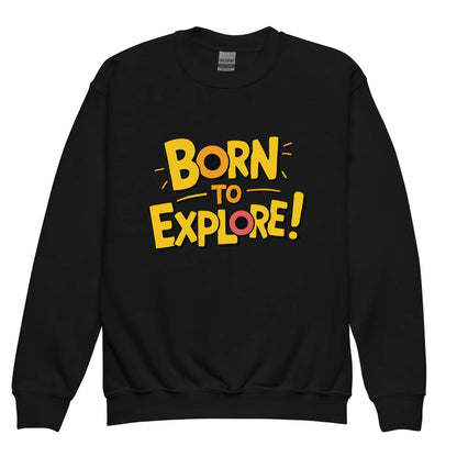 Born To Explore | Youth Crewneck Sweatshirt - AwRans Clothing