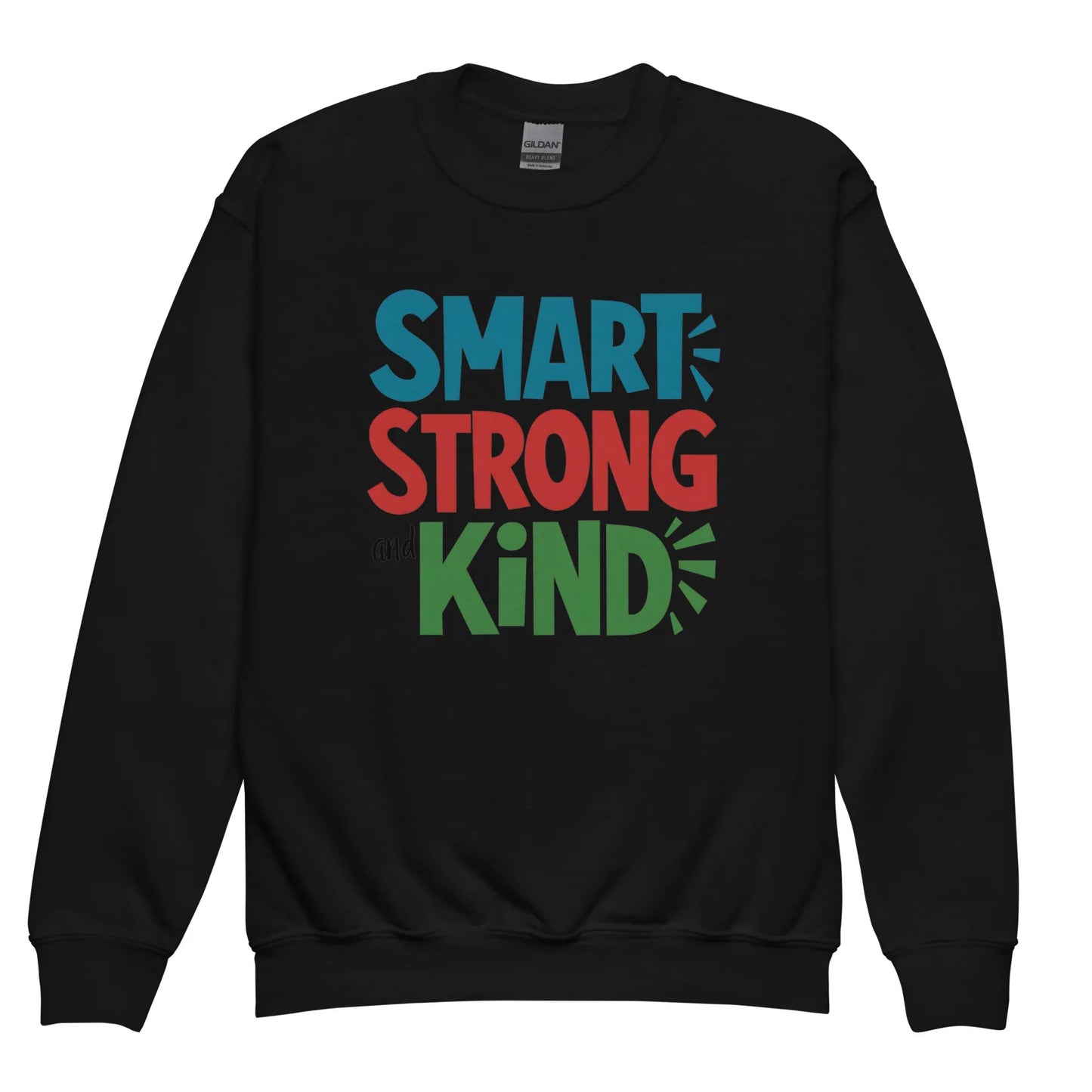Smart, Strong And Kind | Youth Crewneck Sweatshirt - AwRans Clothing