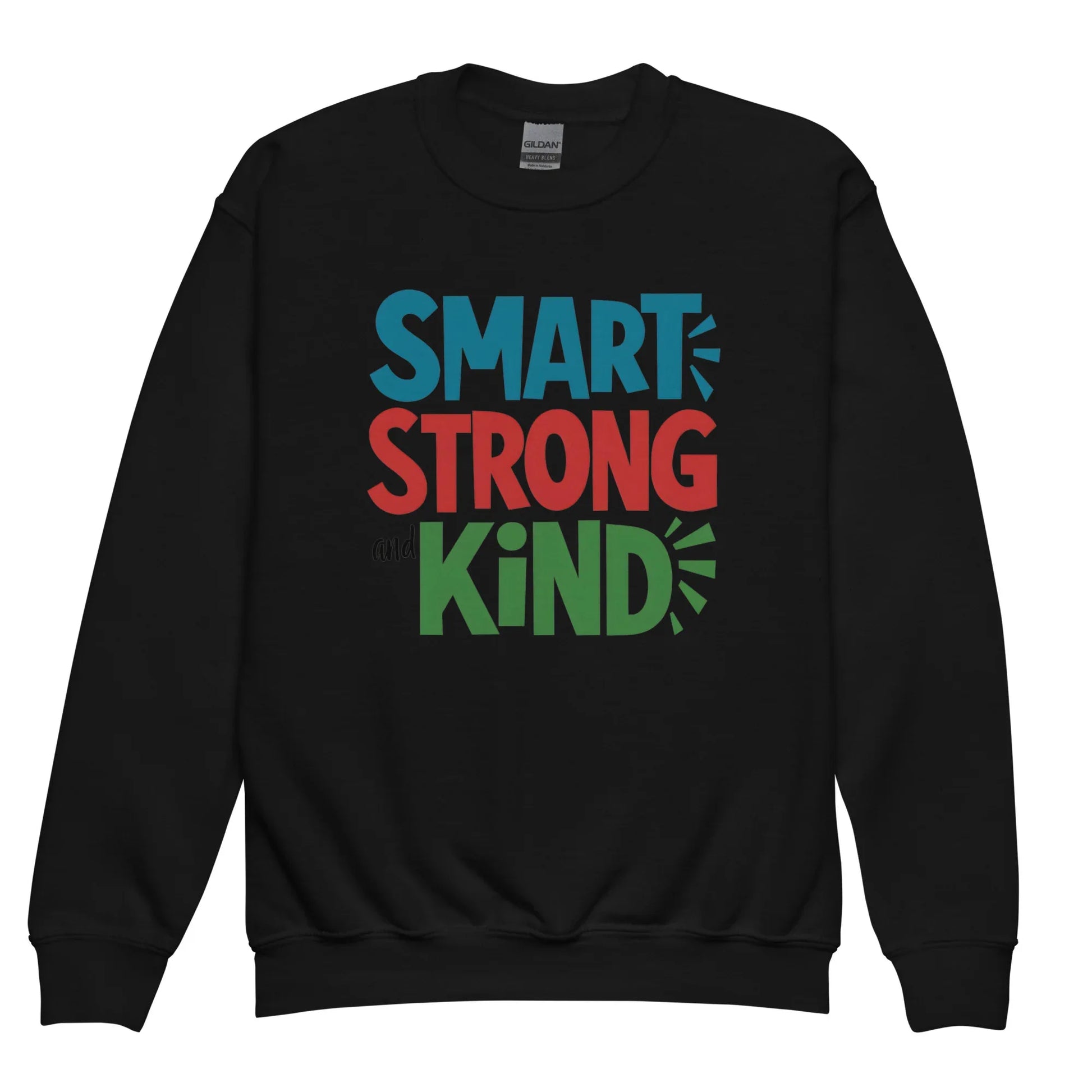 Smart, Strong And Kind | Youth Crewneck Sweatshirt - AwRans Clothing