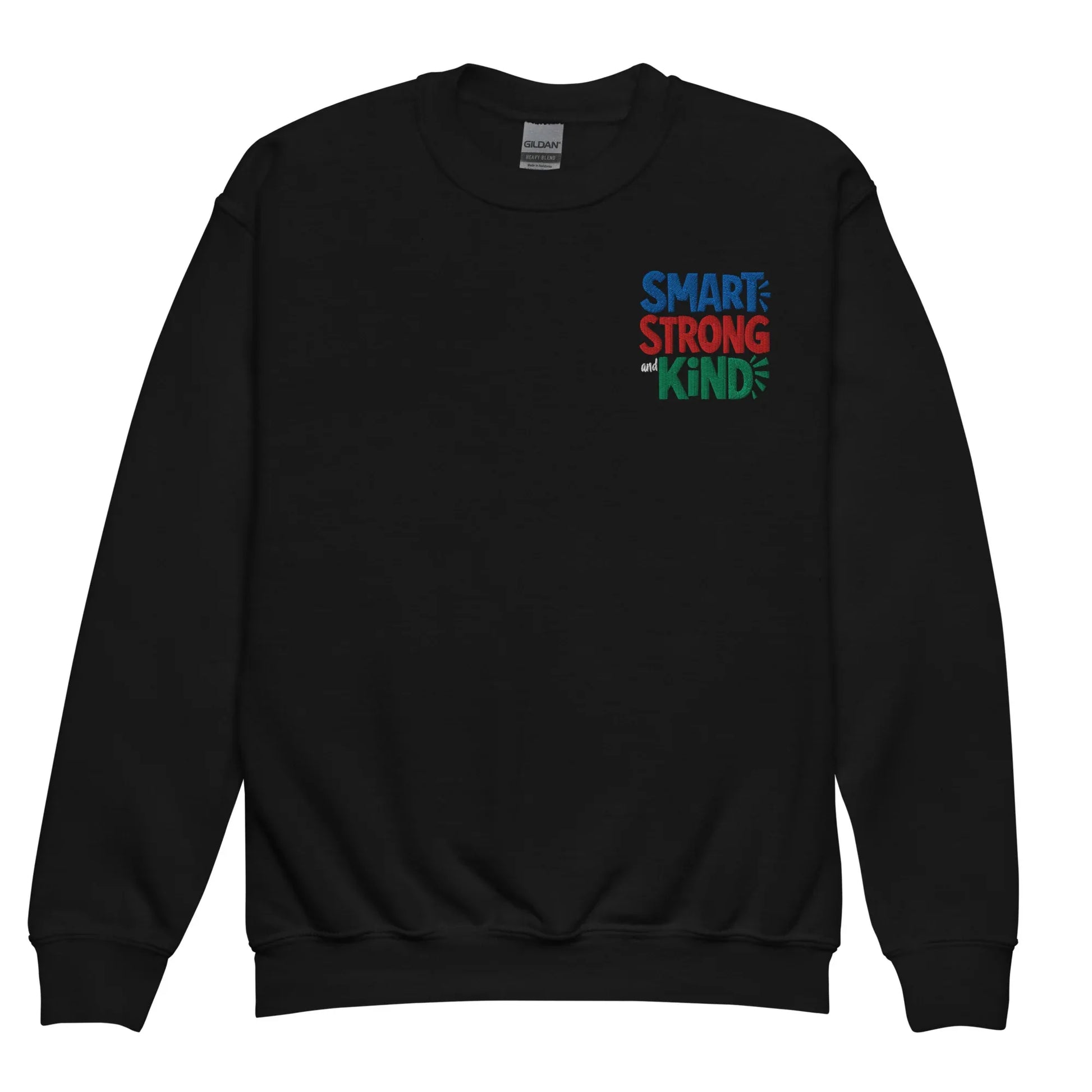 Smart Strong & Kind | Youth Crewneck Embroidered Sweatshirt - AwRans Clothing