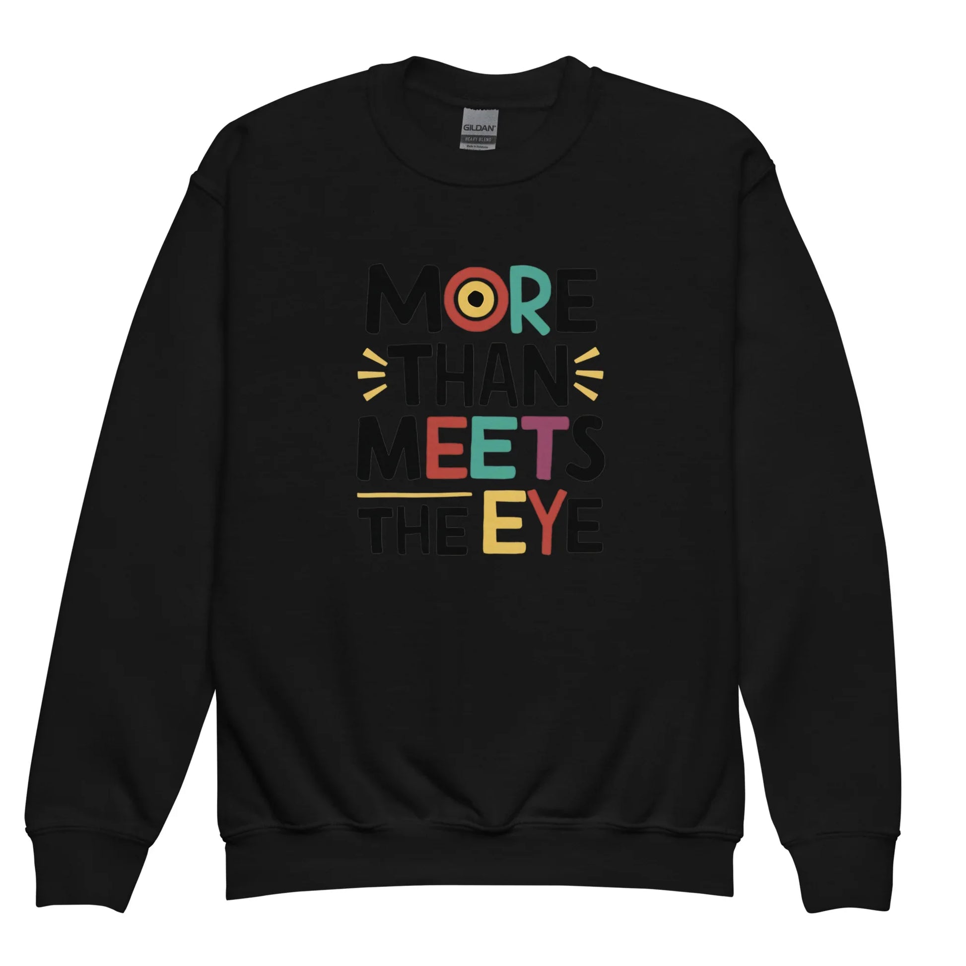 More Than Meets Eye | Youth Crewneck Sweatshirt - AwRans Clothing