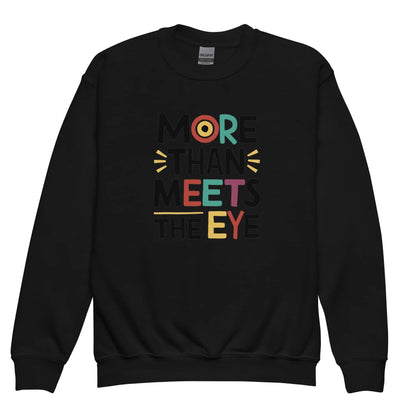 More Than Meets Eye | Youth Crewneck Sweatshirt - AwRans Clothing
