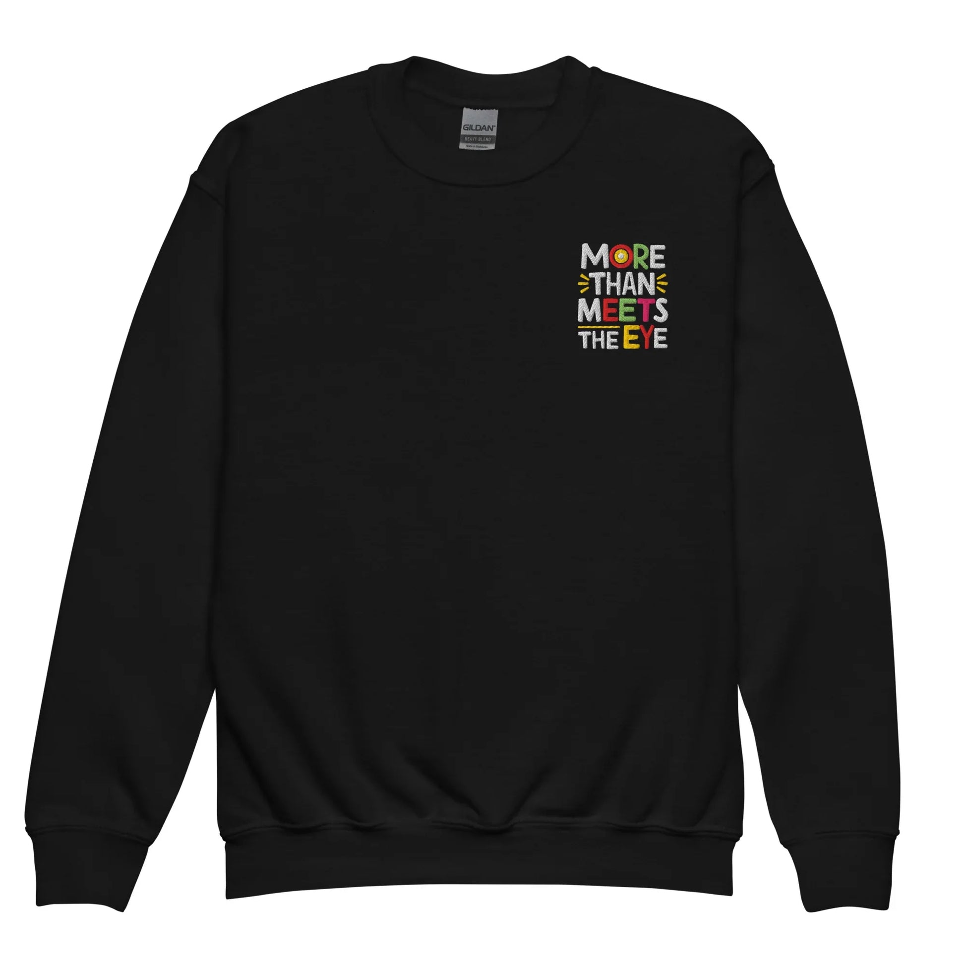 More Than Meets The Eye | Youth Crewneck Embroidered Sweatshirt - AwRans Clothing