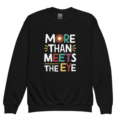 More Than Meets Eye | Youth Crewneck Sweatshirt - AwRans Clothing