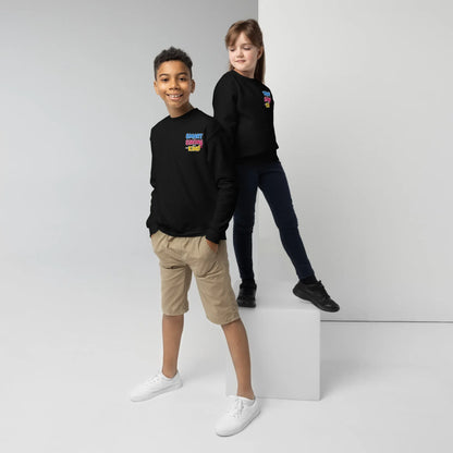 Smart Strong And Kind | Youth Crewneck Embroidered Sweatshirt - AwRans Clothing