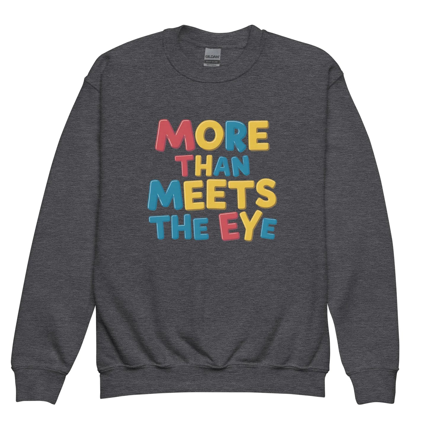 More Than Meets The Eye | Youth Crewneck Sweatshirt - AwRans Clothing