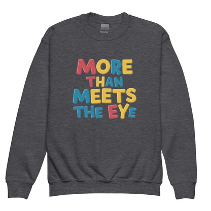 More Than Meets The Eye | Youth Crewneck Sweatshirt - AwRans Clothing