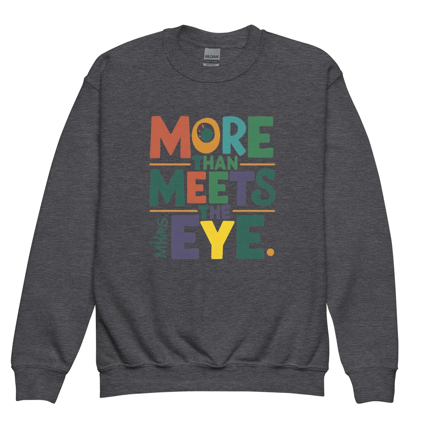 More Than Meets Eye | Youth Crewneck Sweatshirt - AwRans Clothing