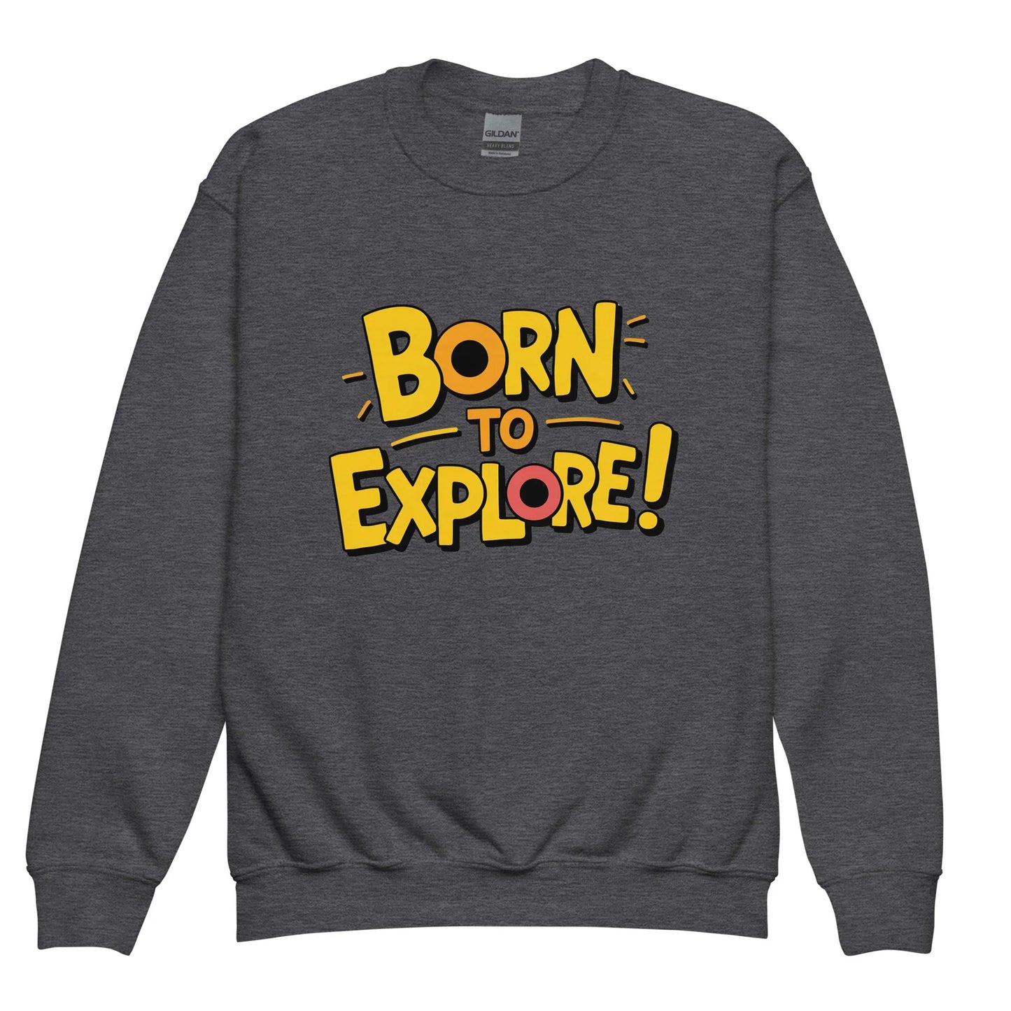 Born To Explore | Youth Crewneck Sweatshirt - AwRans Clothing