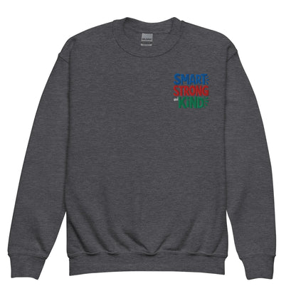 Smart Strong & Kind | Youth Crewneck Embroidered Sweatshirt - AwRans Clothing