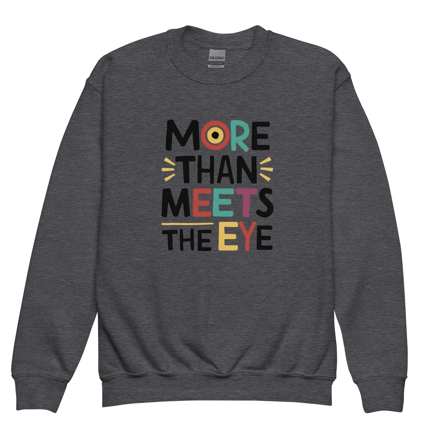 More Than Meets Eye | Youth Crewneck Sweatshirt - AwRans Clothing