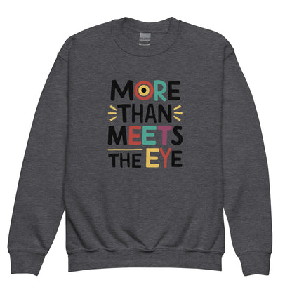 More Than Meets Eye | Youth Crewneck Sweatshirt - AwRans Clothing