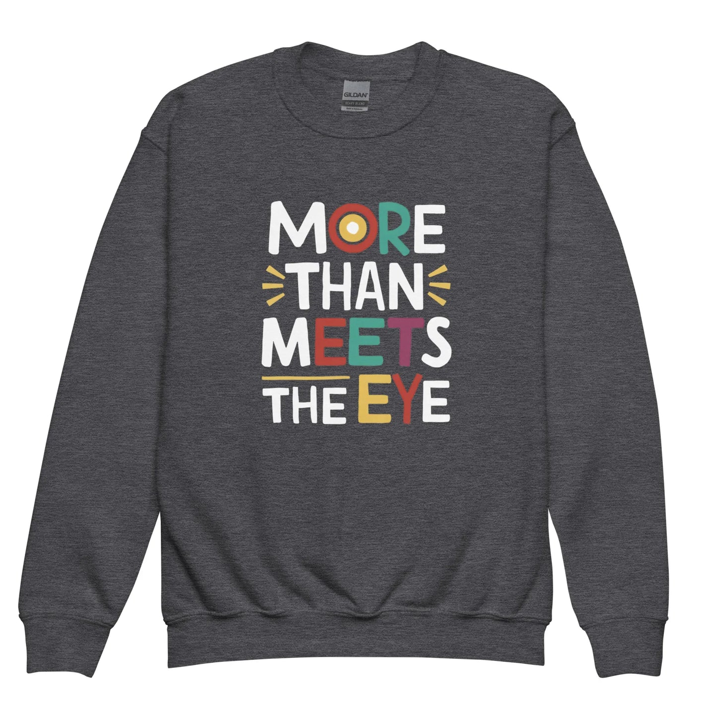 More Than Meets Eye | Youth Crewneck Sweatshirt - AwRans Clothing