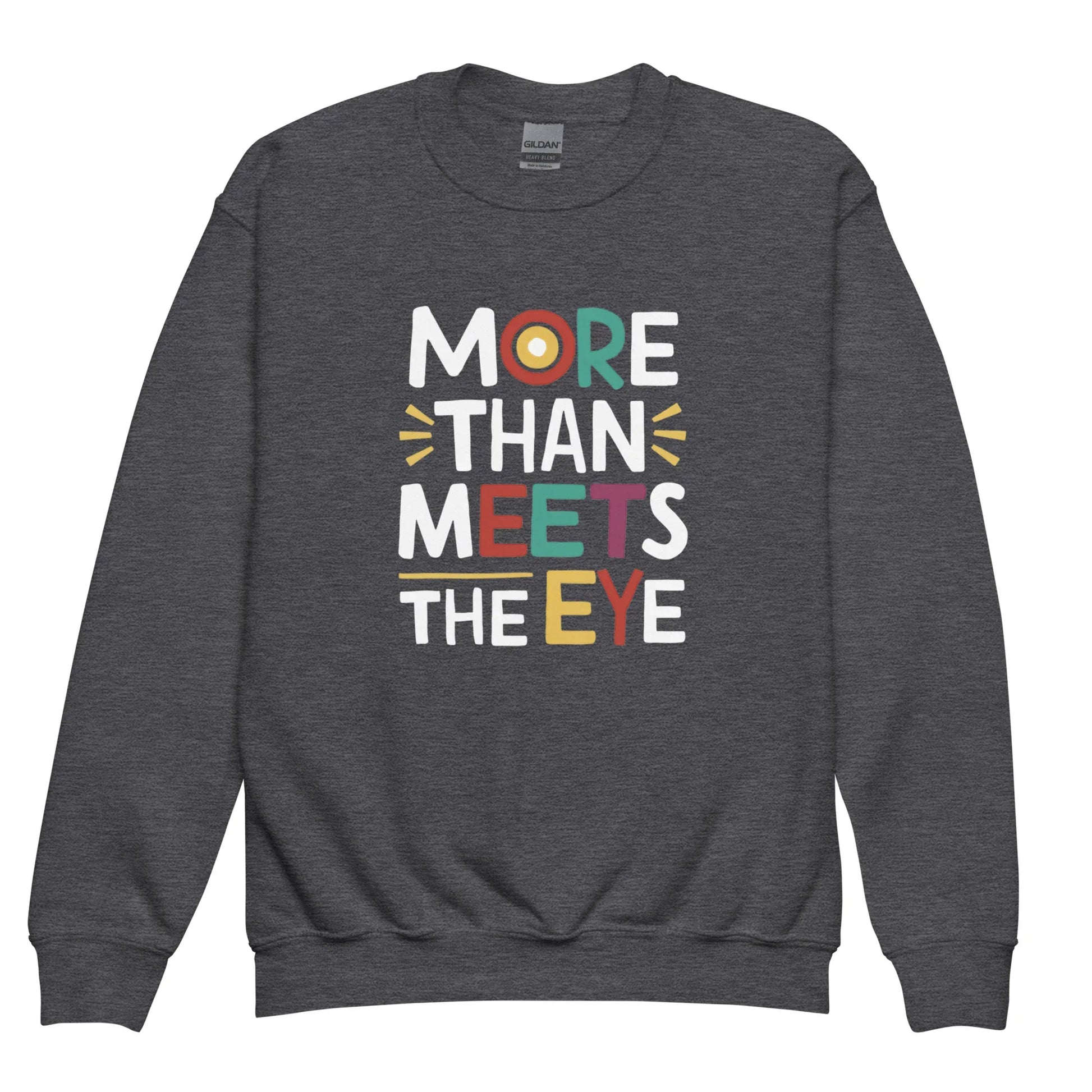 More Than Meets Eye | Youth Crewneck Sweatshirt - AwRans Clothing