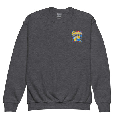Confidence Looks Good On Me | Youth Crewneck Embroidered Sweatshirt - AwRans Clothing